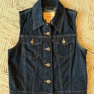 Vintage Levi's Dark Blue Denim Vest